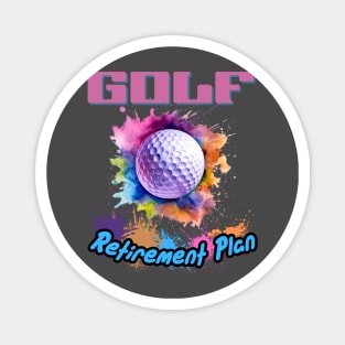 Golf Retirement Plan Magnet